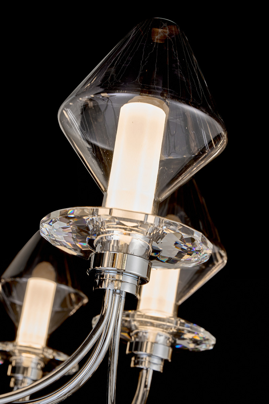 подвесная люстра therese le7721/6 chrome