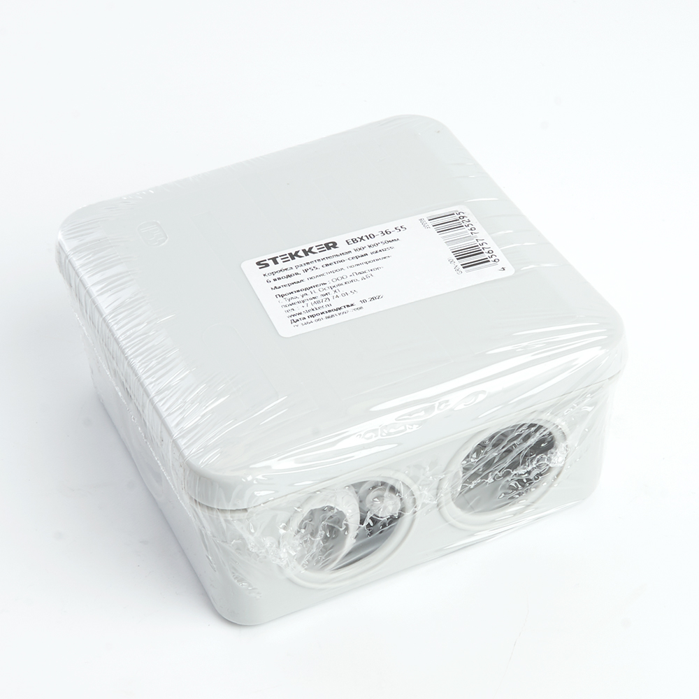 коробка разветвительная stekker ebx10-36-55 39998