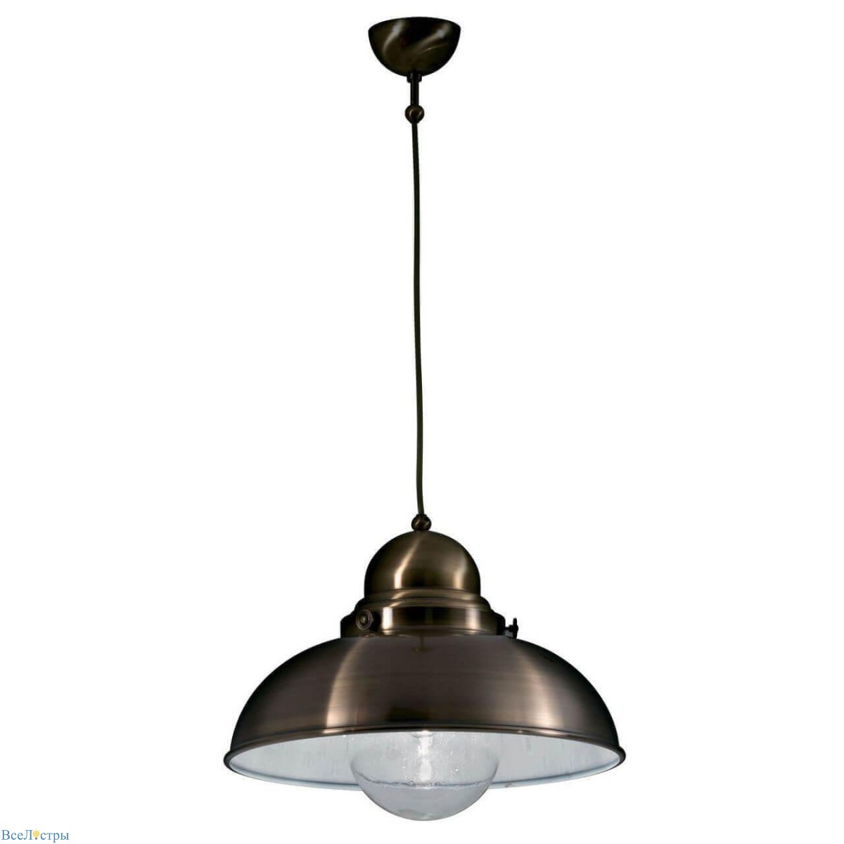 подвесной светильник ideal lux sailor sp1 d43 brunito 025285