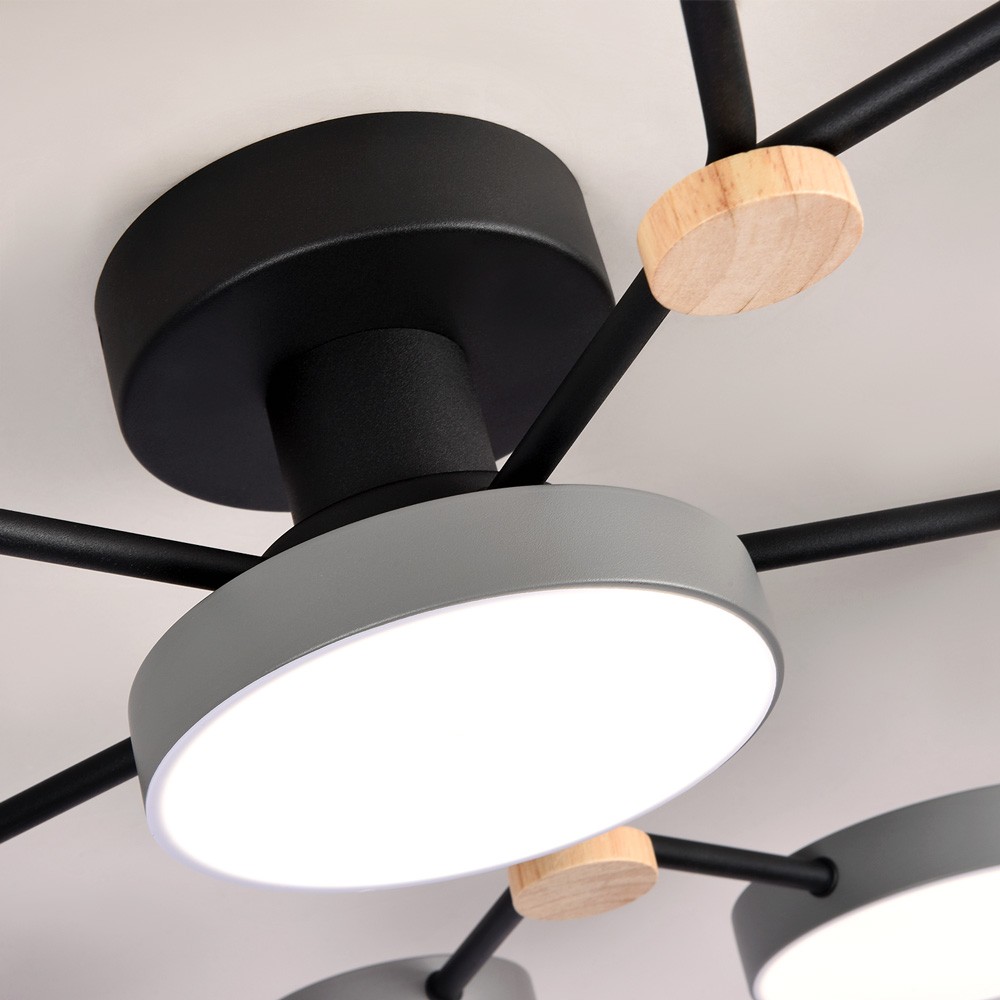 потолочная люстра led4u l3201-700 gr