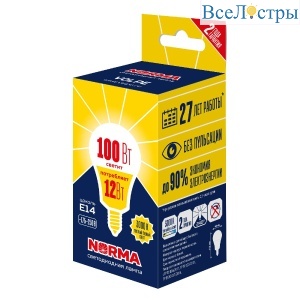 LED-G60-12W/3000K/E14/FR/NR