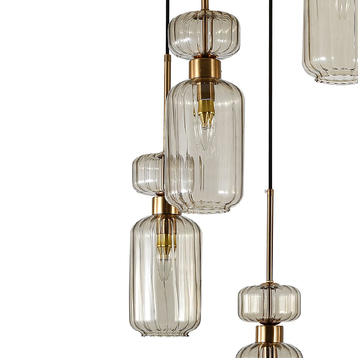 каскадная люстра escada gloss 1141/5s beige