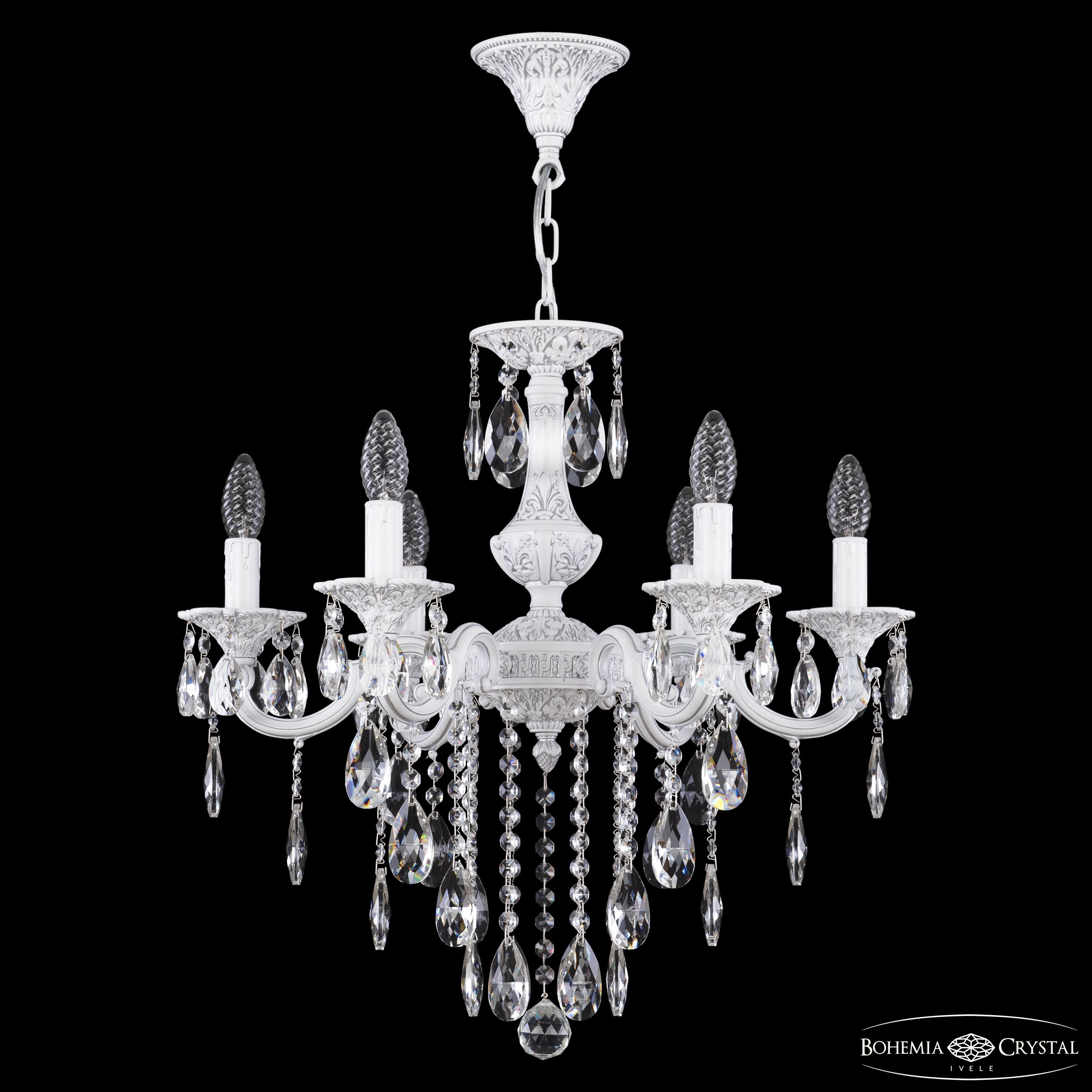 подвесная люстра bohemia ivele crystal al78101/6/175 b wmn