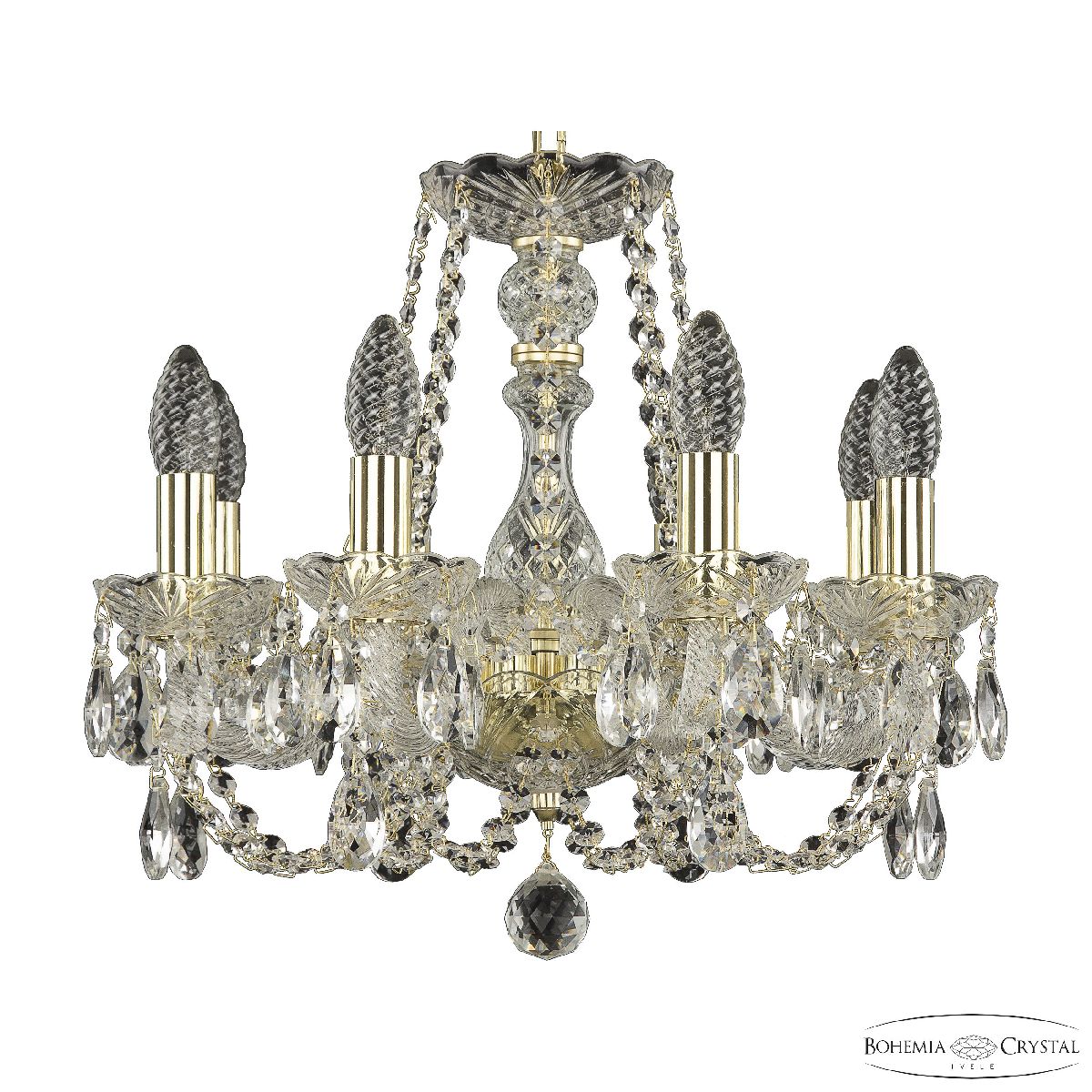 подвесная люстра bohemia ivele crystal 101/8/141 g