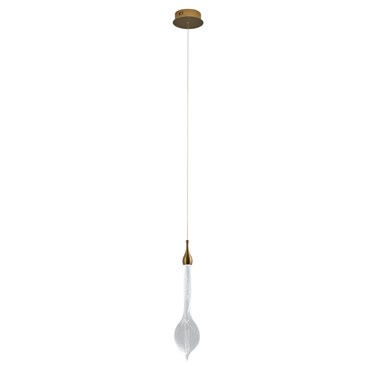 подвесной светильник delight collection od2433-1 gold/clear
