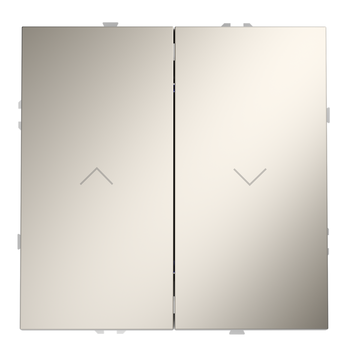 выключатель встраиваемый voltum s70 для жалюзи 10а, (кашемир) vls020703