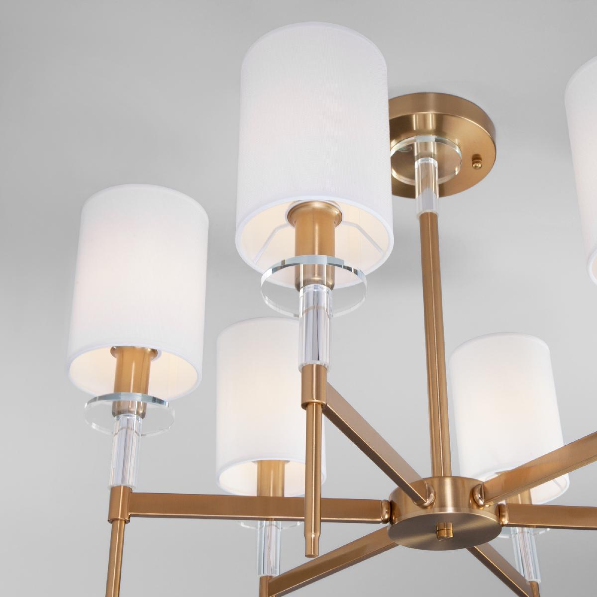 люстра на штанге eurosvet brielle 60132/6 латунь