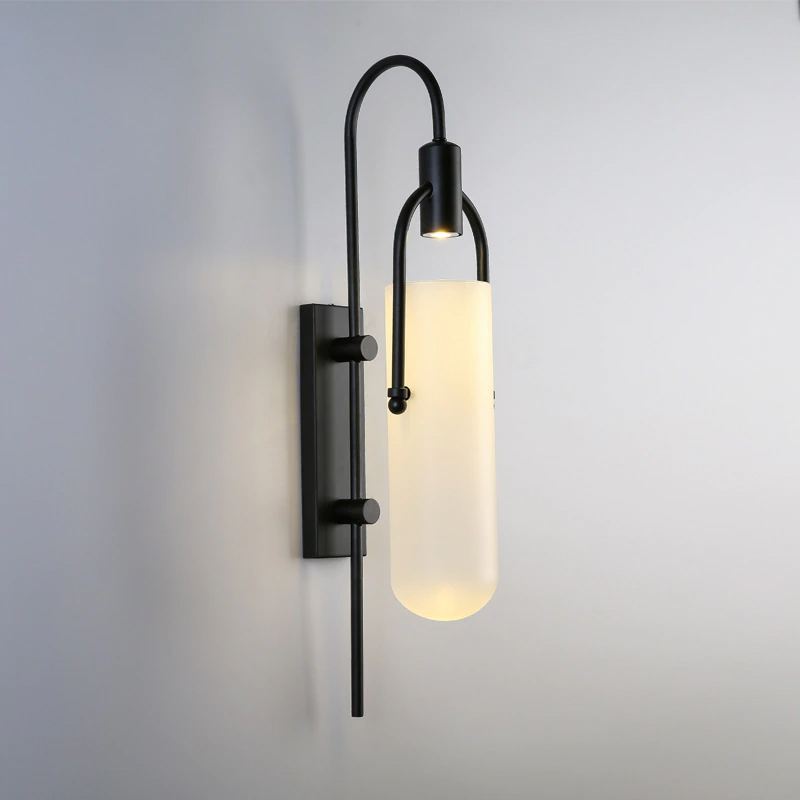 бра delight collection arc well b6066w/s black/white