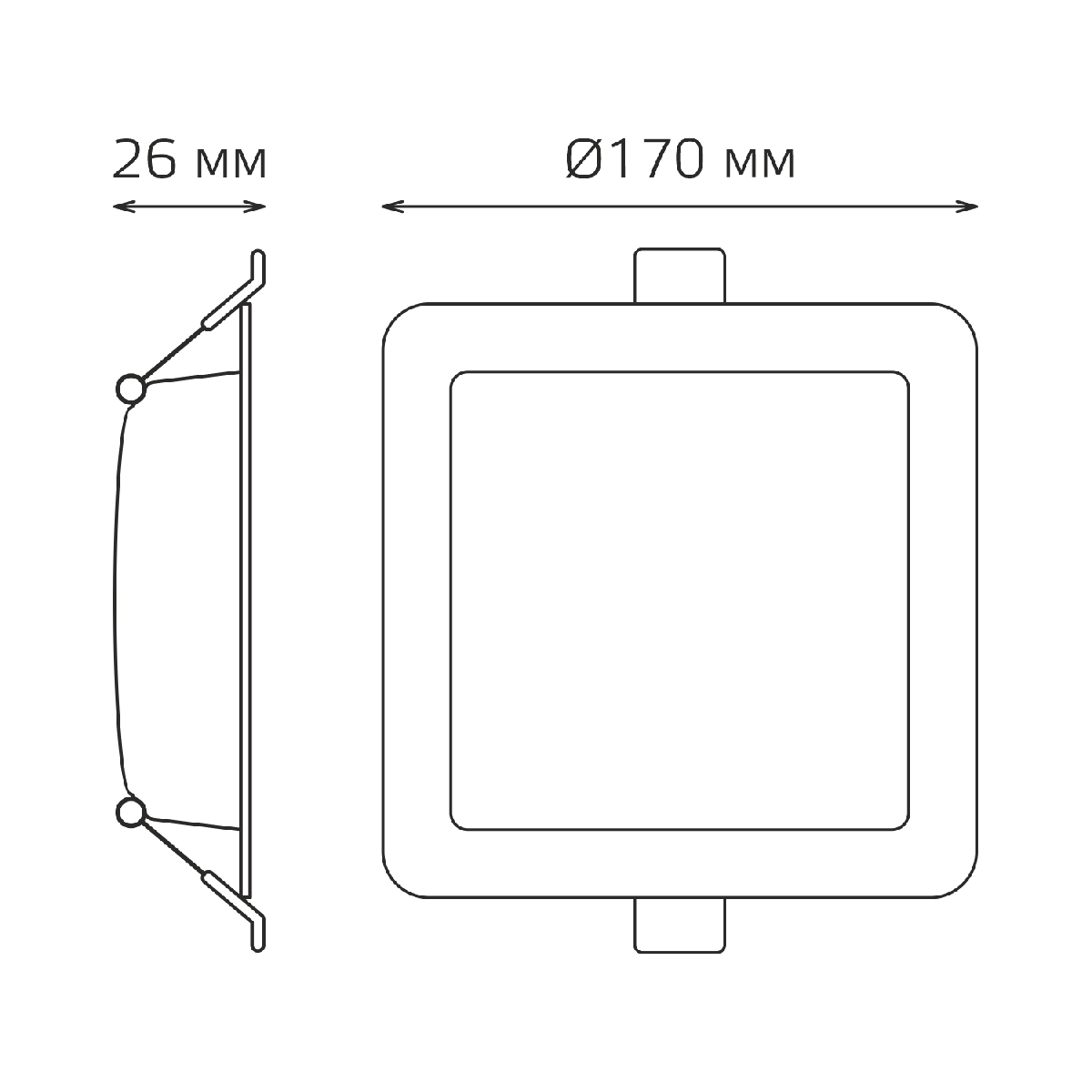 встраиваемый светильник gauss elementary downlight 998420218
