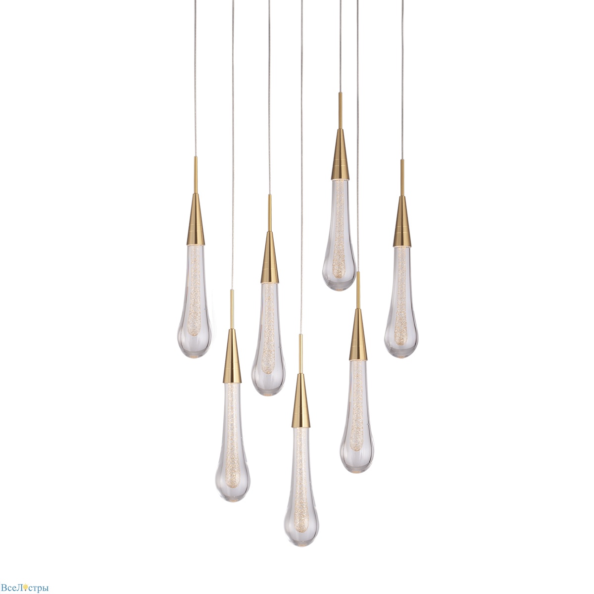 подвесная люстра delight collection pour md2060-7a br.brass