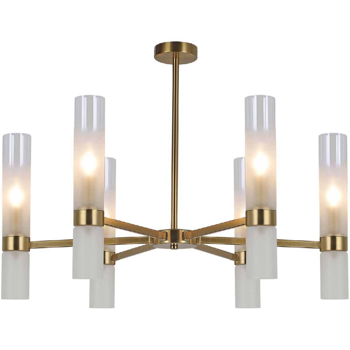люстра на штанге illumico il0279-6p-79 brass