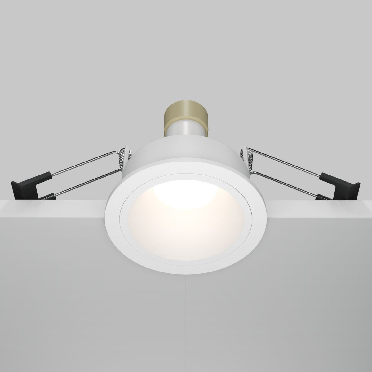 встраиваемый светильник maytoni share dl126-gu10-w