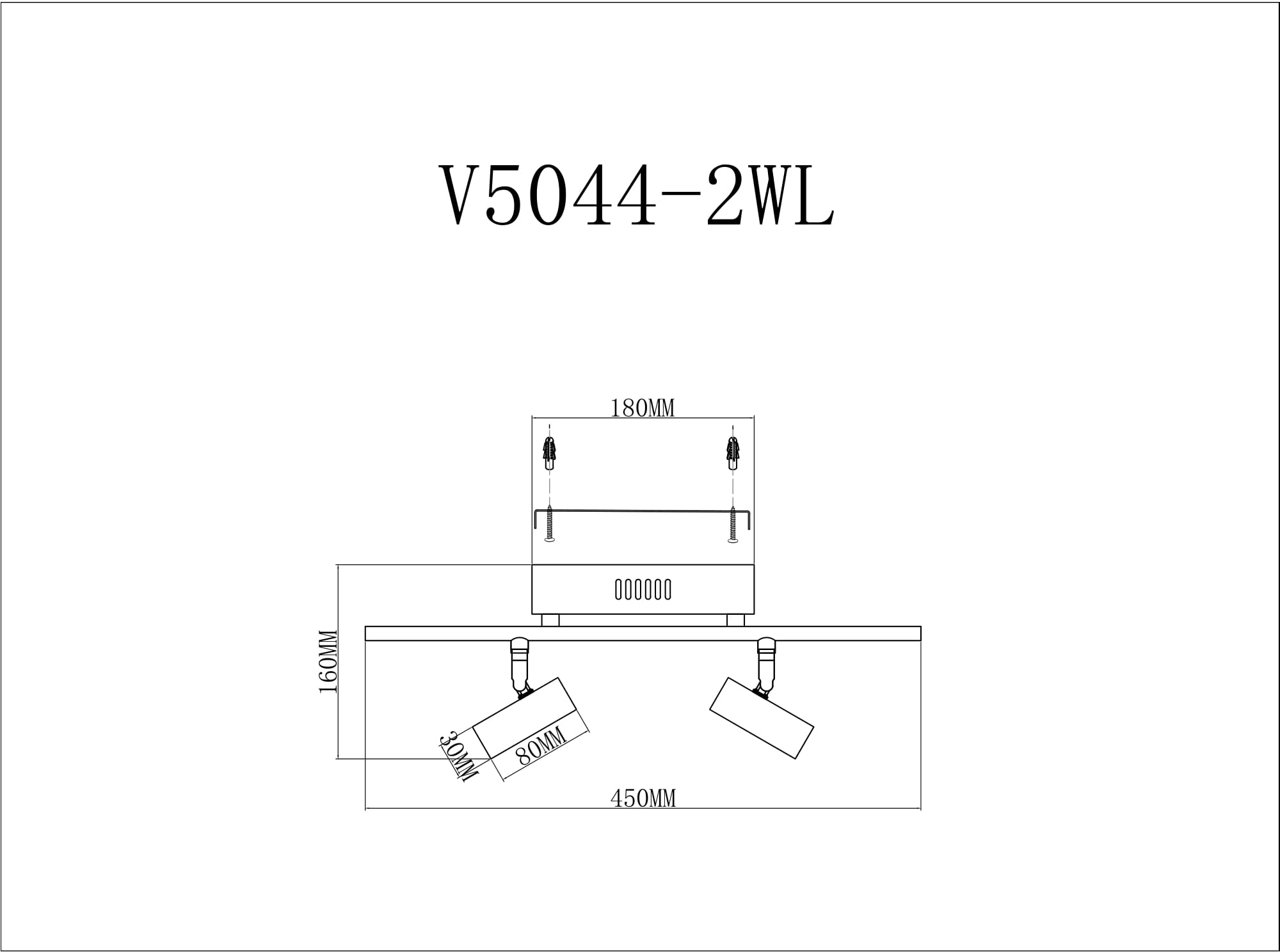 светодиодный спот moderli right v5044-2wl