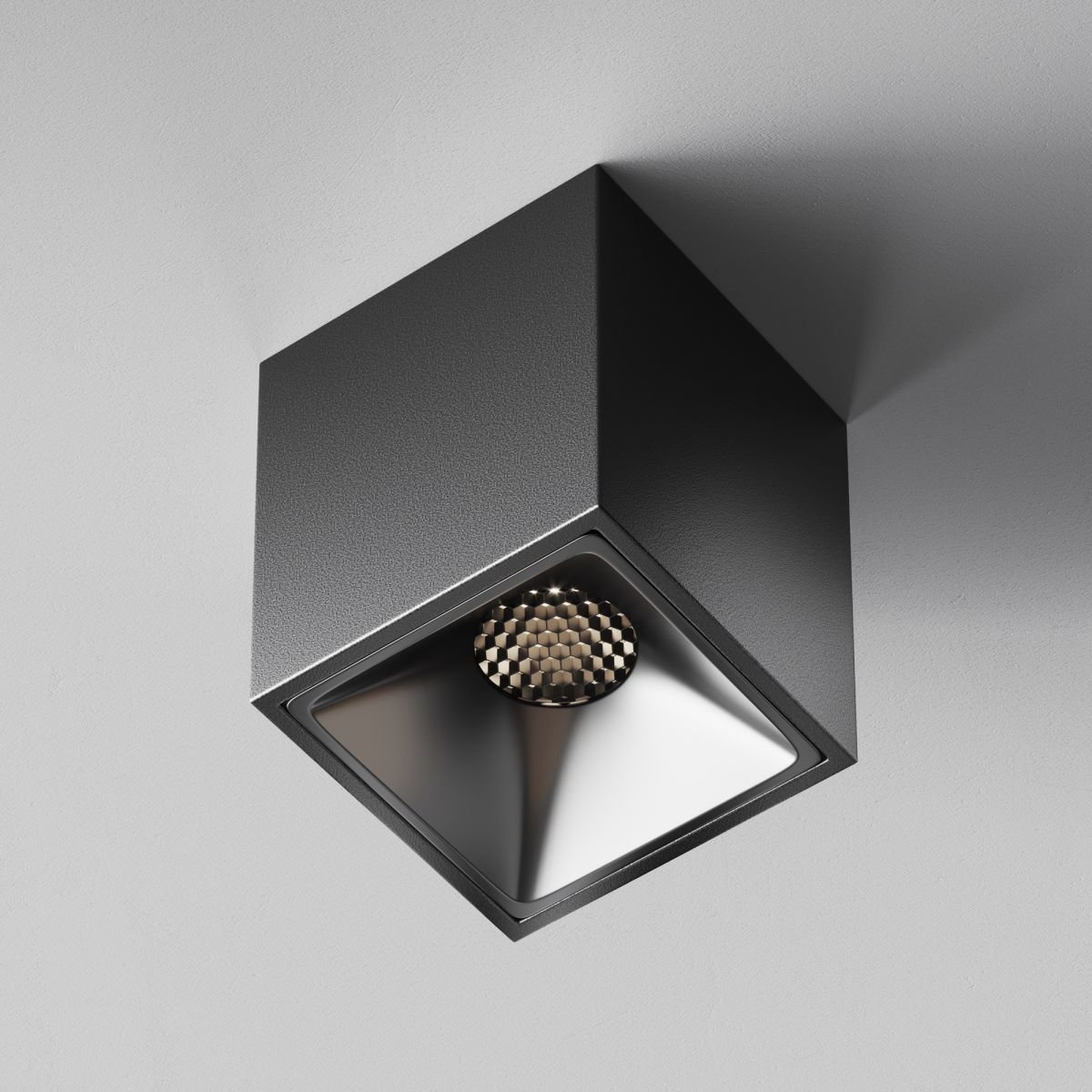 потолочный светильник maytoni technical alfa led c065cl-8w4k-sq-b