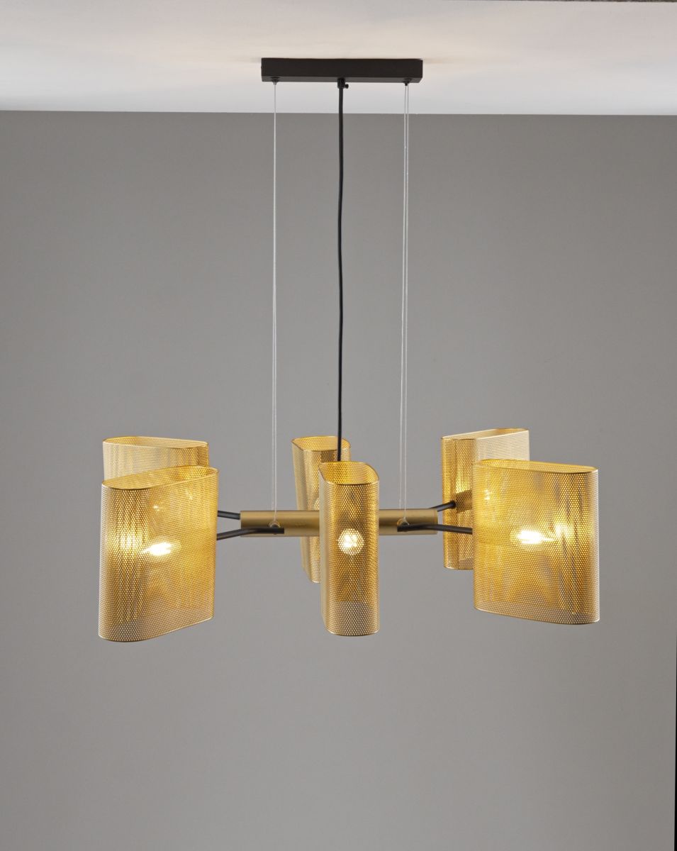 подвесная люстра moderli metalicana v11814-6p