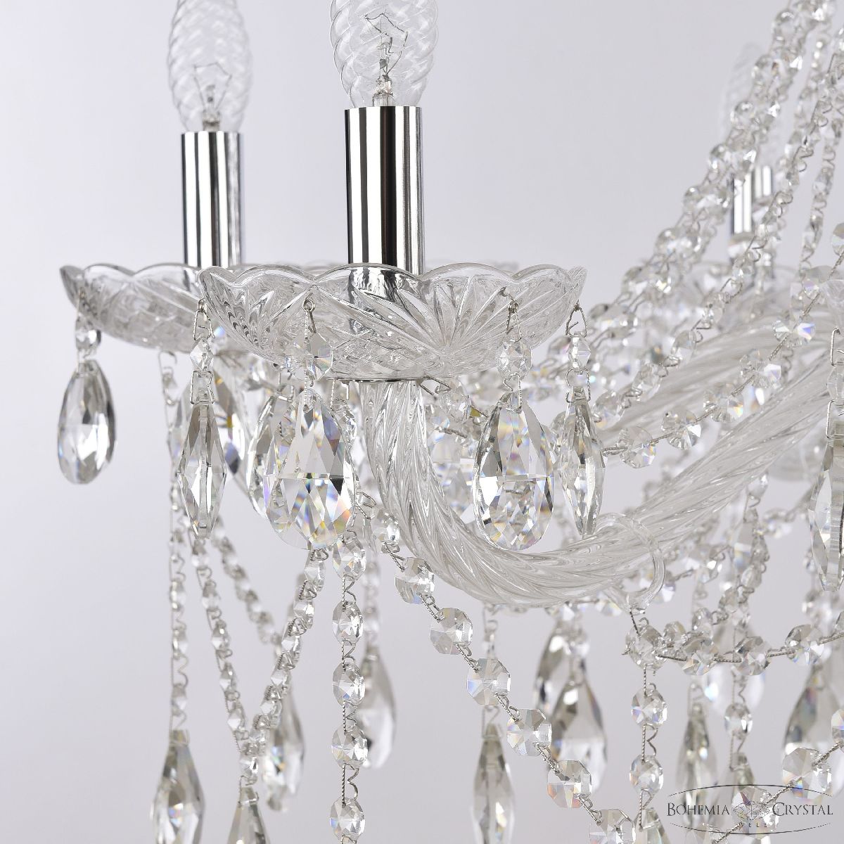 подвесная люстра bohemia ivele crystal 1413/10/300 ni