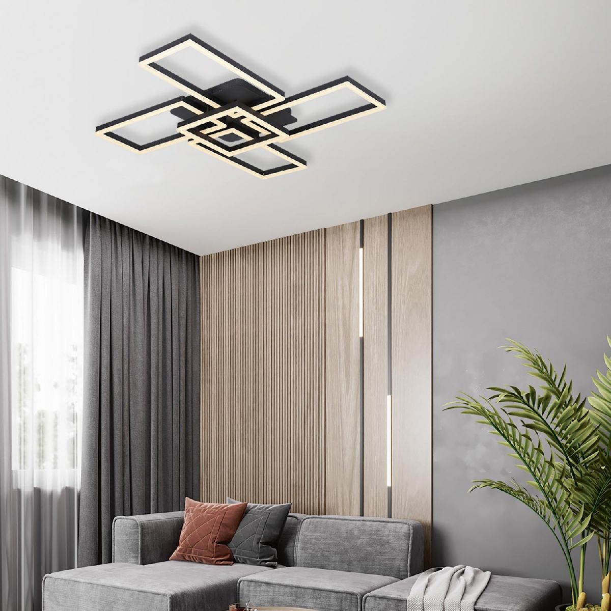 потолочная люстра led4u l11004-5 bk