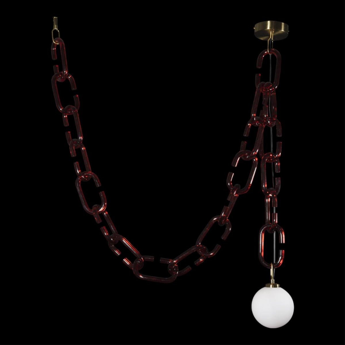 подвесной светильник loft it chain 10128c red