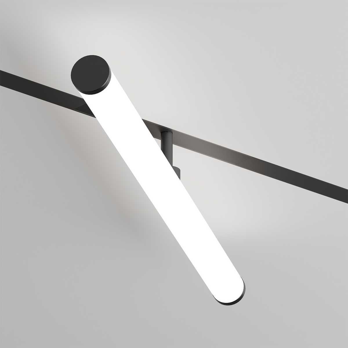 трековый светодиодный светильник denkirs smart ray dk8065-bk