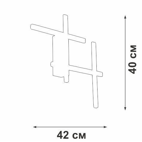 настенный светильник vitaluce v3043-1/4a