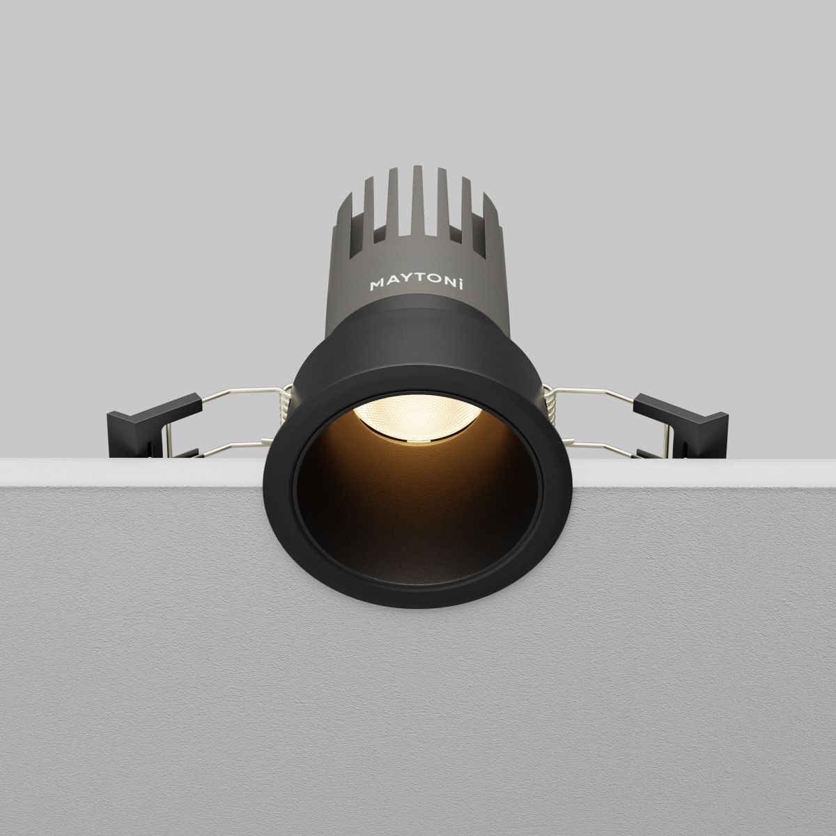 встраиваемый светильник maytoni technical dip dl116-10w-3k-b