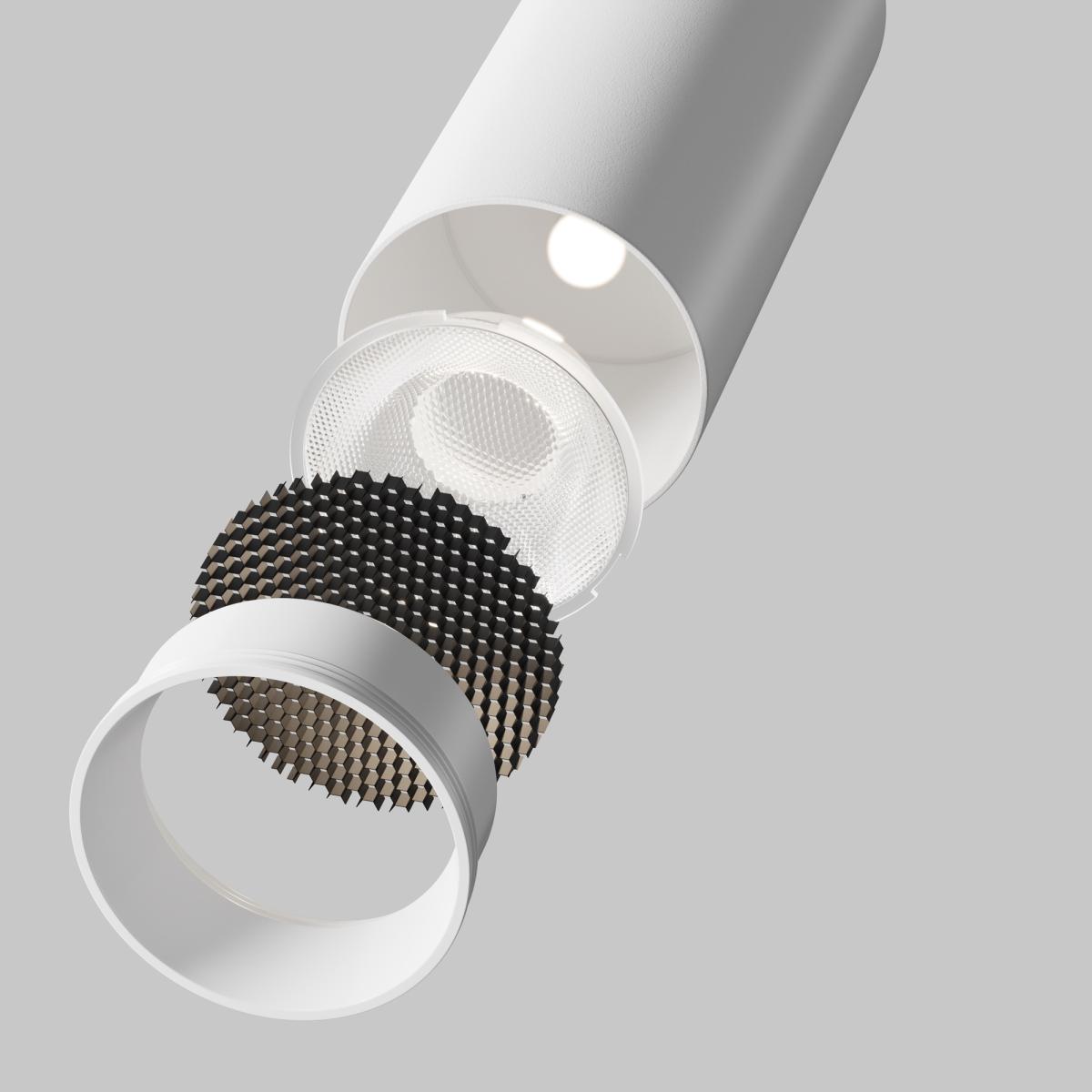 спот maytoni technical focus led c055cl-l12w3k-ss-w