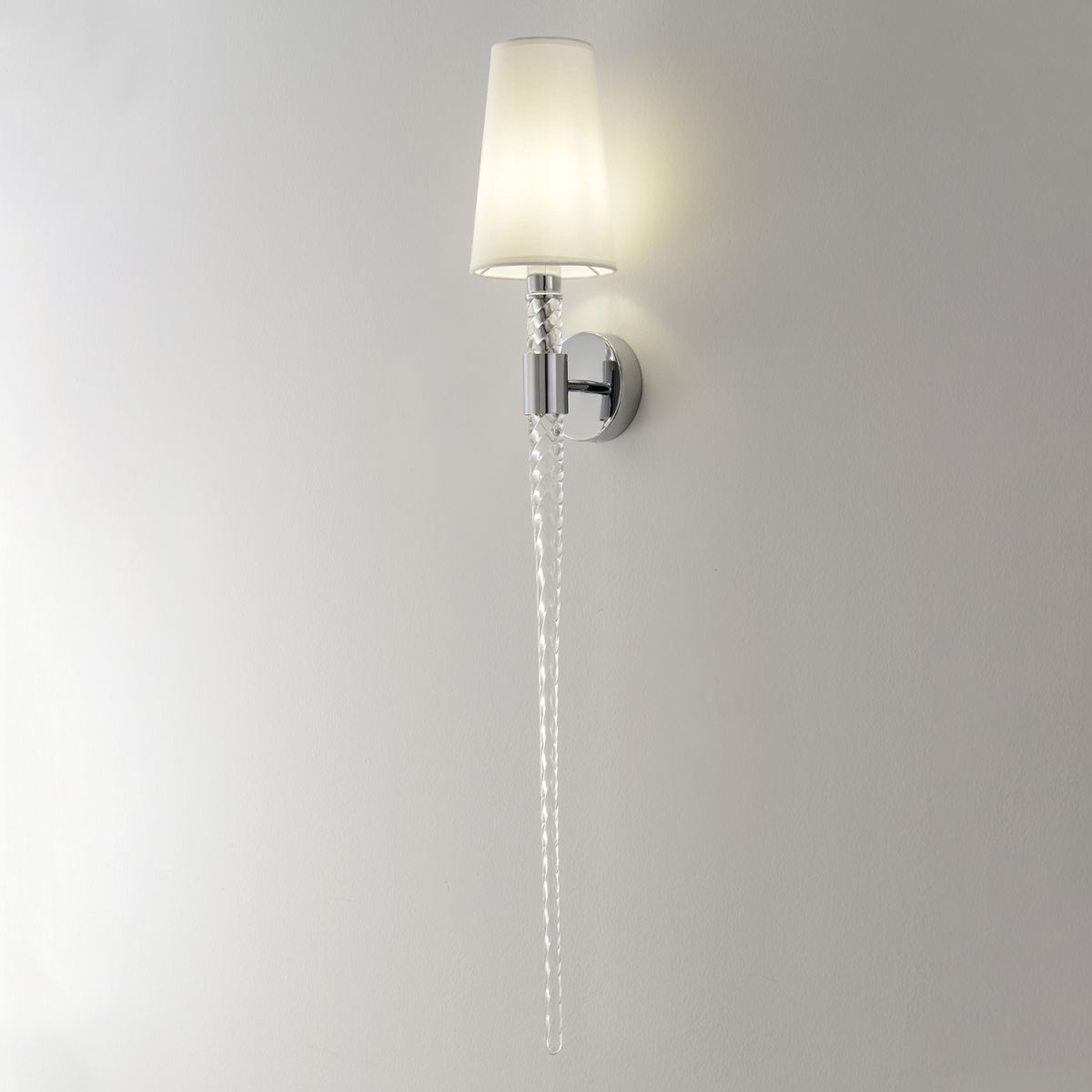 бра crystal lux luminous ap1 chrome