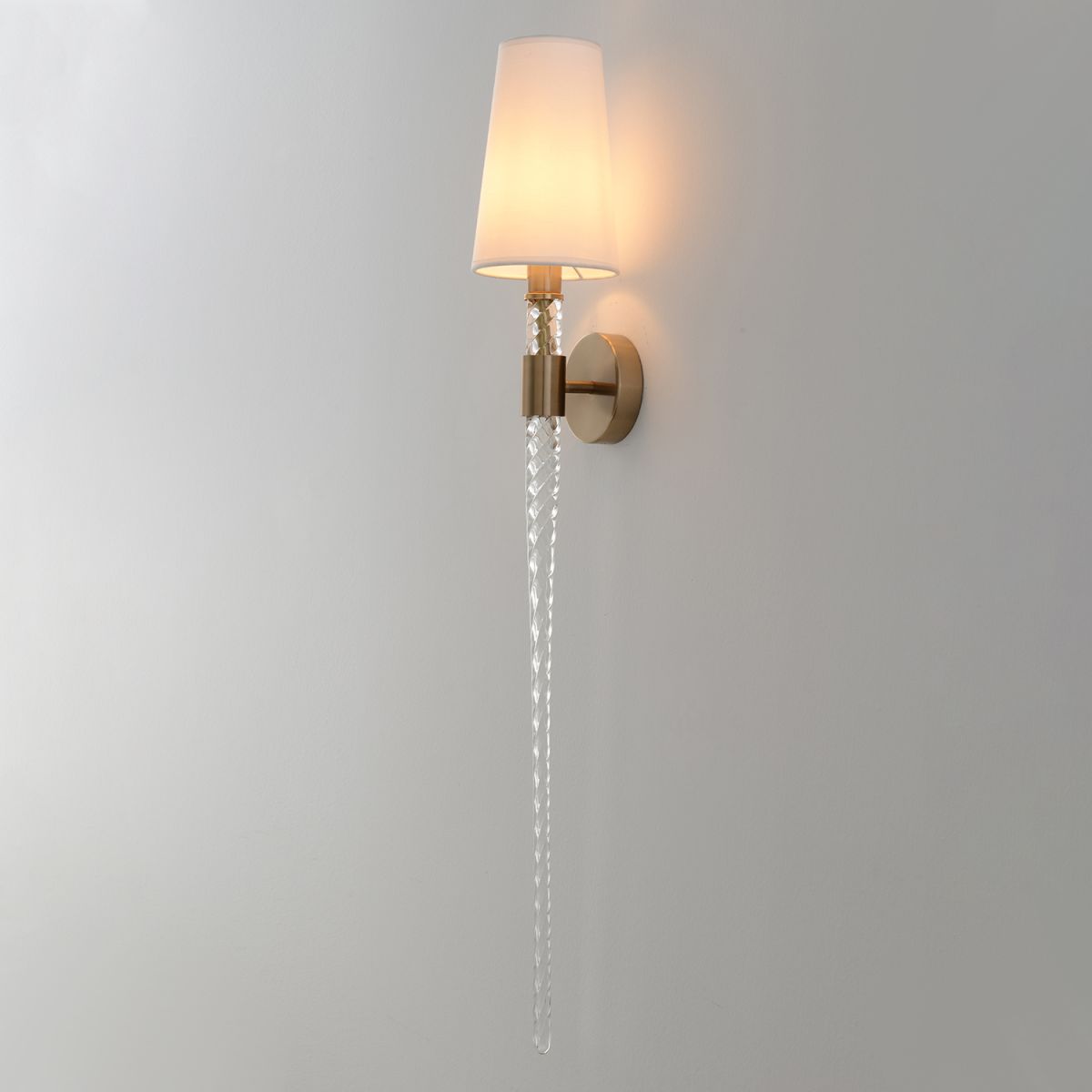 бра crystal lux luminous ap1 brass