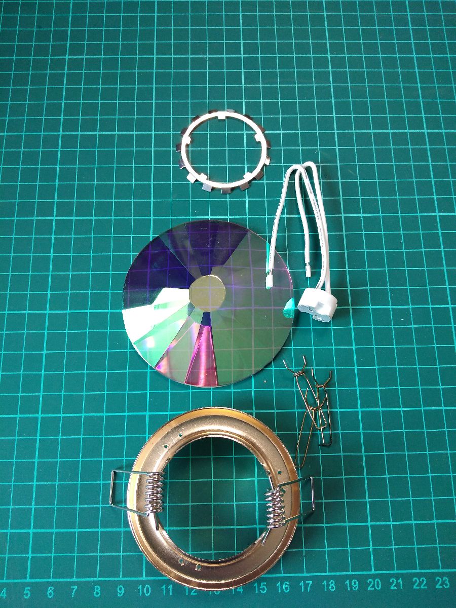 встраиваемый светильник elvan tch-736/2-g-9-yl