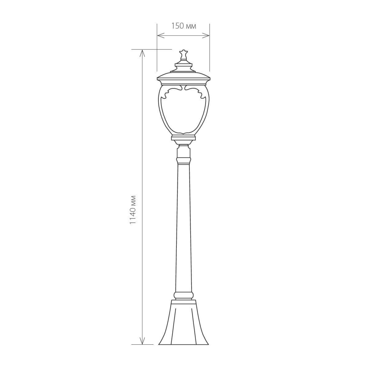 уличный светильник elektrostandard andromeda f (glyf-8024f) 4690389042683