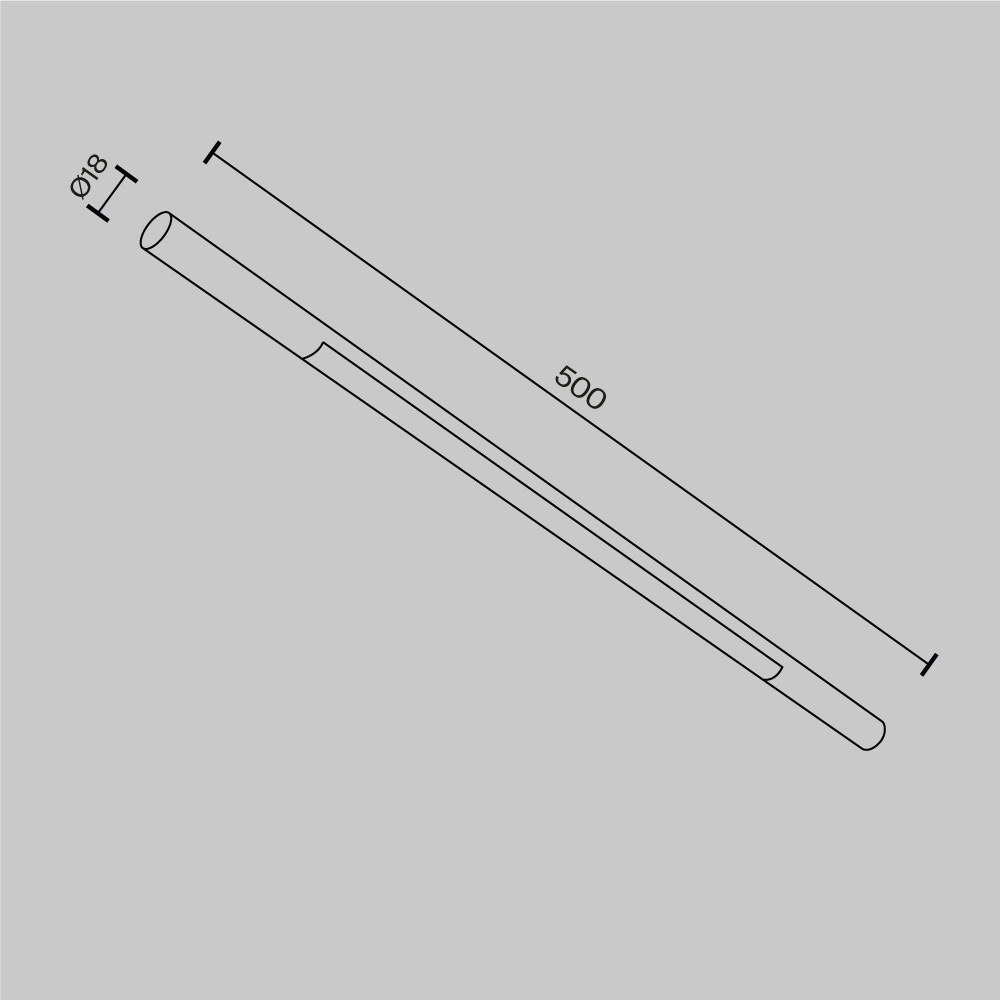 трековый светильник maytoni basis c100cl-l500-12w3-6k-bs