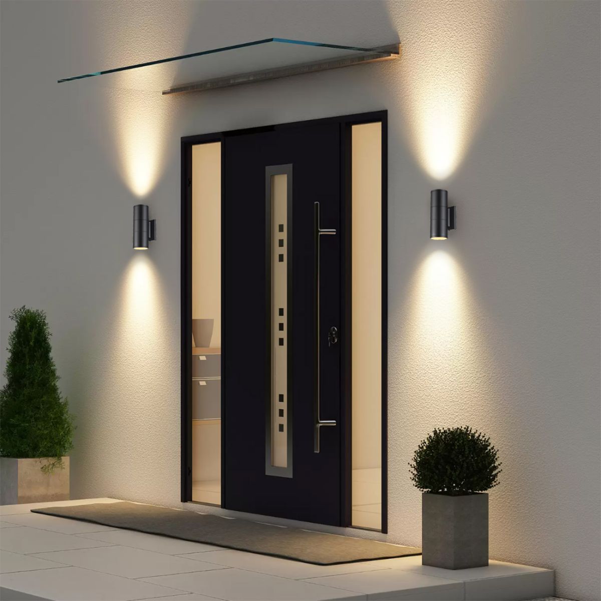 уличный настенный светильник escada biotit 30015w/02 black