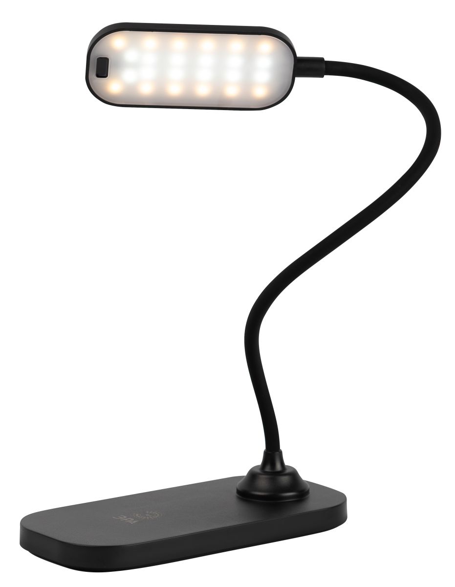 настольная аккумуляторная лампа эра nled-524-6w-bk б0068596