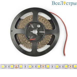 ULS-M25-5050-60LED/m-10mm-IP20-DC12V-14,4W/m-5M-6500K PROFI катушка в герметичной упаковке