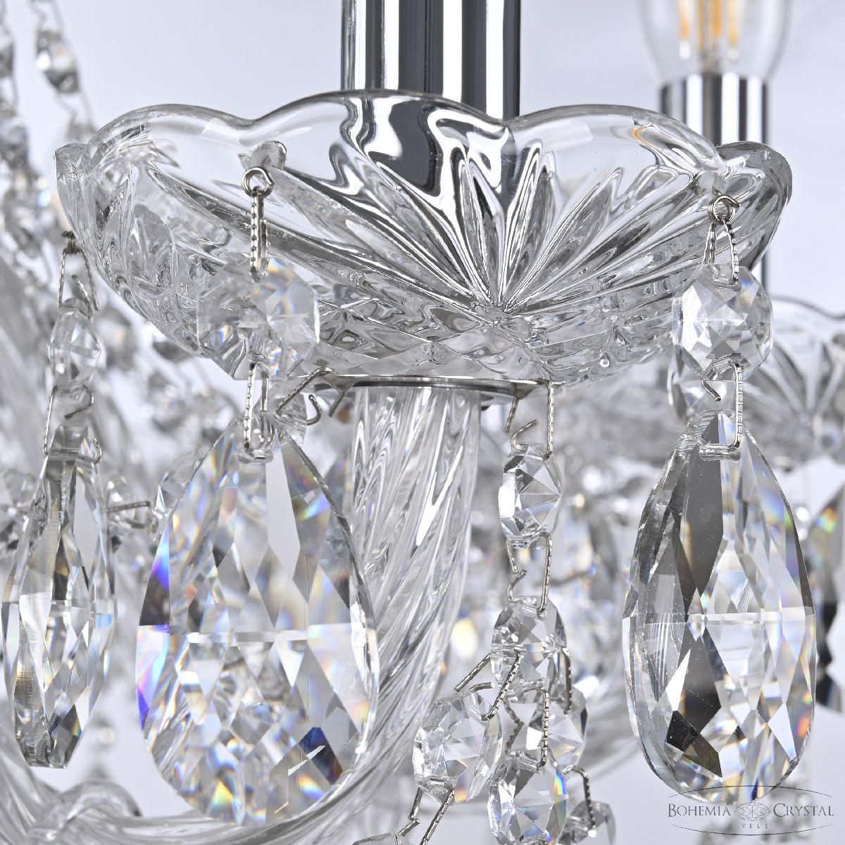 подвесная люстра bohemia ivele crystal 105/10/240 ni