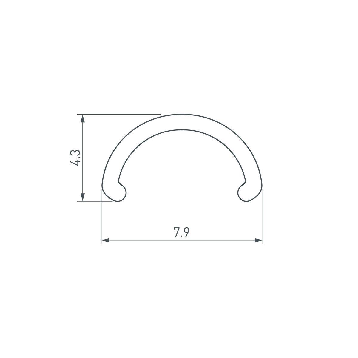 рассеиватель arlight arh-round-d8-2000 round opal 036326