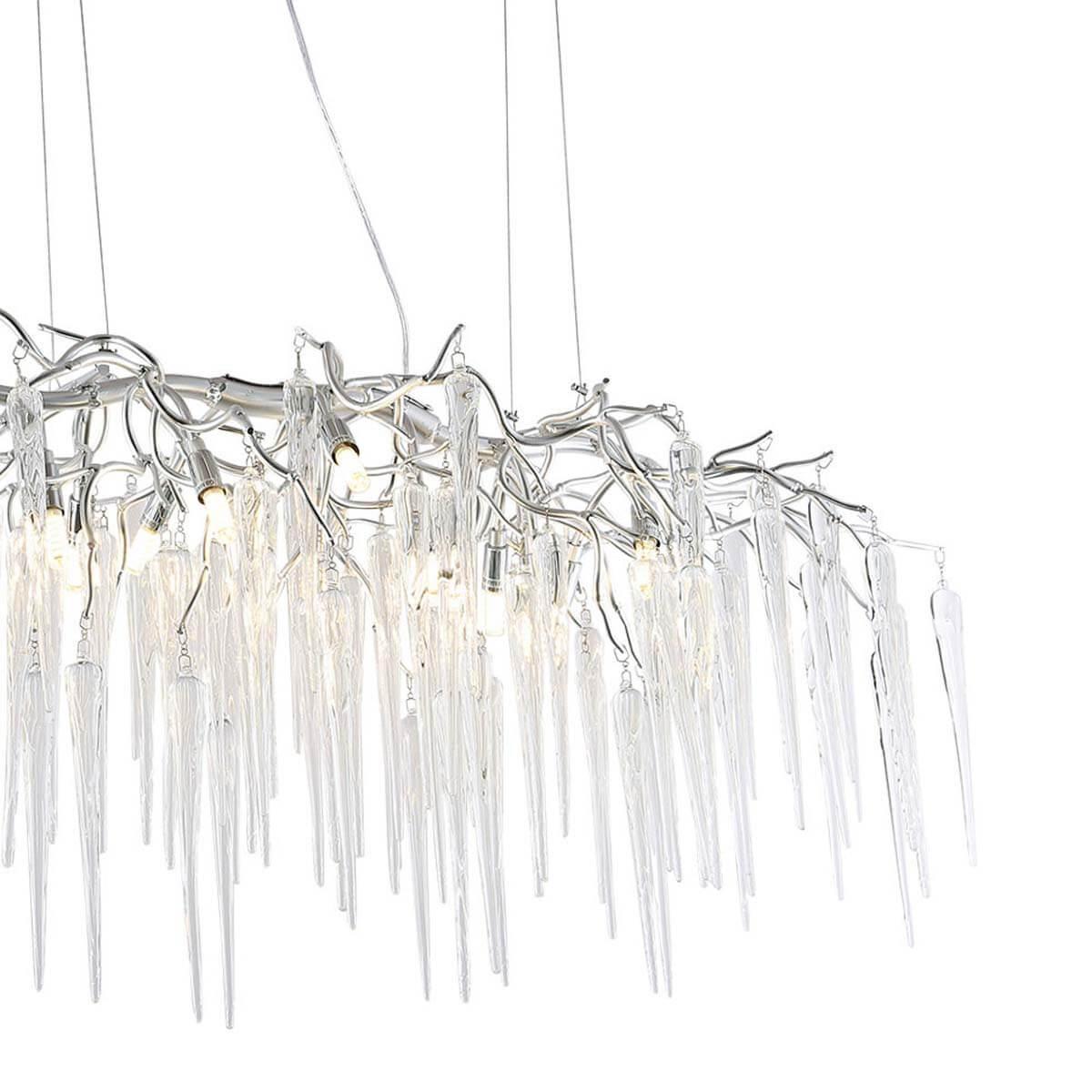 подвесная люстра lumien hall emelin lh3066/12pr-sl-cl