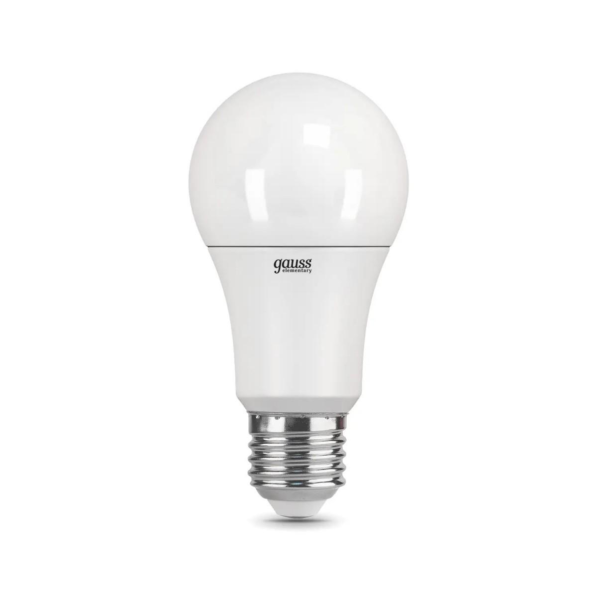 лампа cветодиодная gauss e27 12w 3000k матовая 23212p