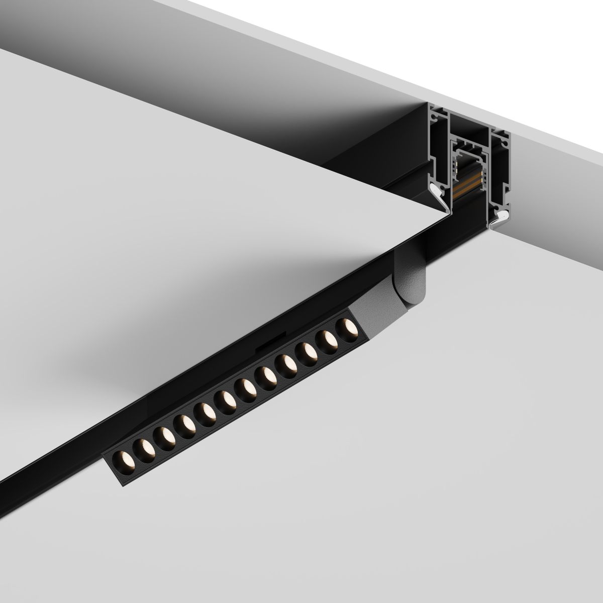 шинопровод магнитный под натяжной потолок hesby lighting eldeko hsbl_0072_1