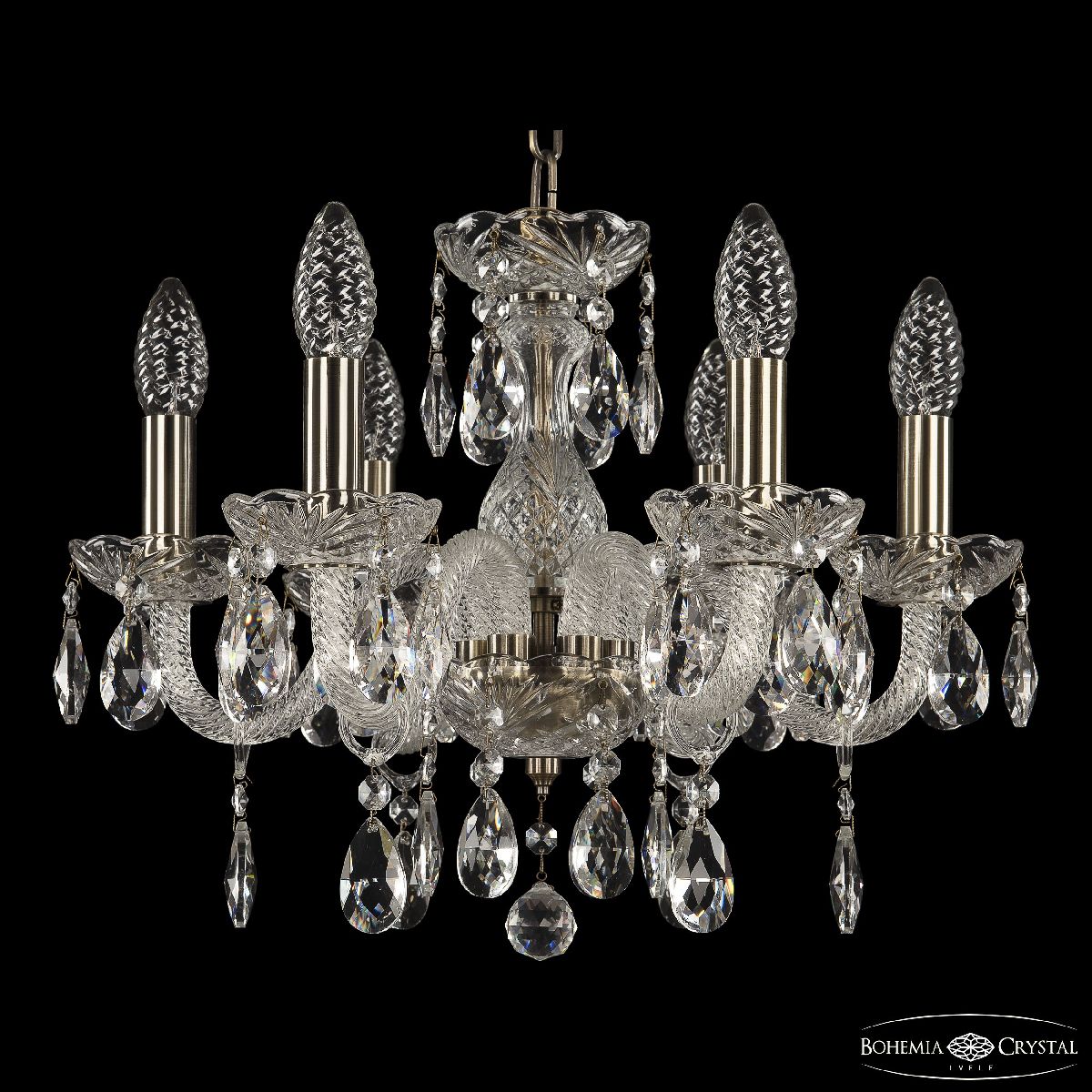 подвесная люстра bohemia ivele crystal 117/6/141 pa