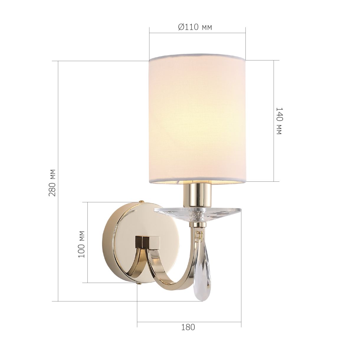 бра st luce элеганс sl1405.221.01