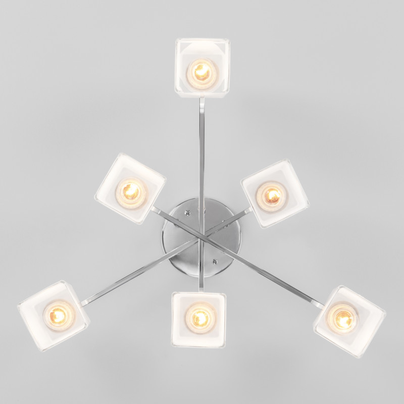 накладная люстра eurosvet 30162/6 хром