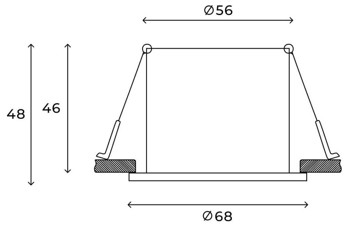 встраиваемый светильник hesby lighting verdal hsbl_0101