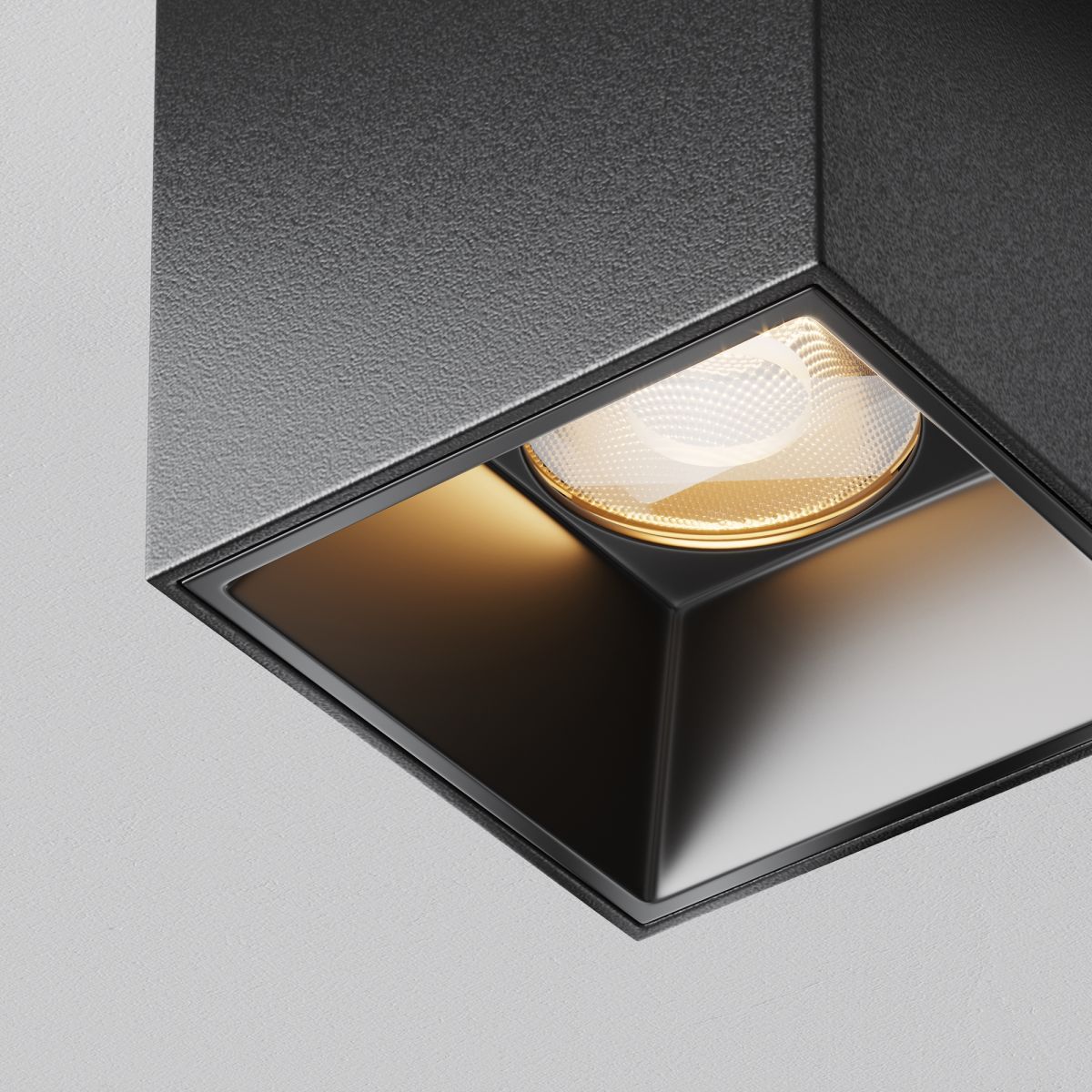 накладной светильник maytoni alfa led c064cl-5w2.7k-sq-b