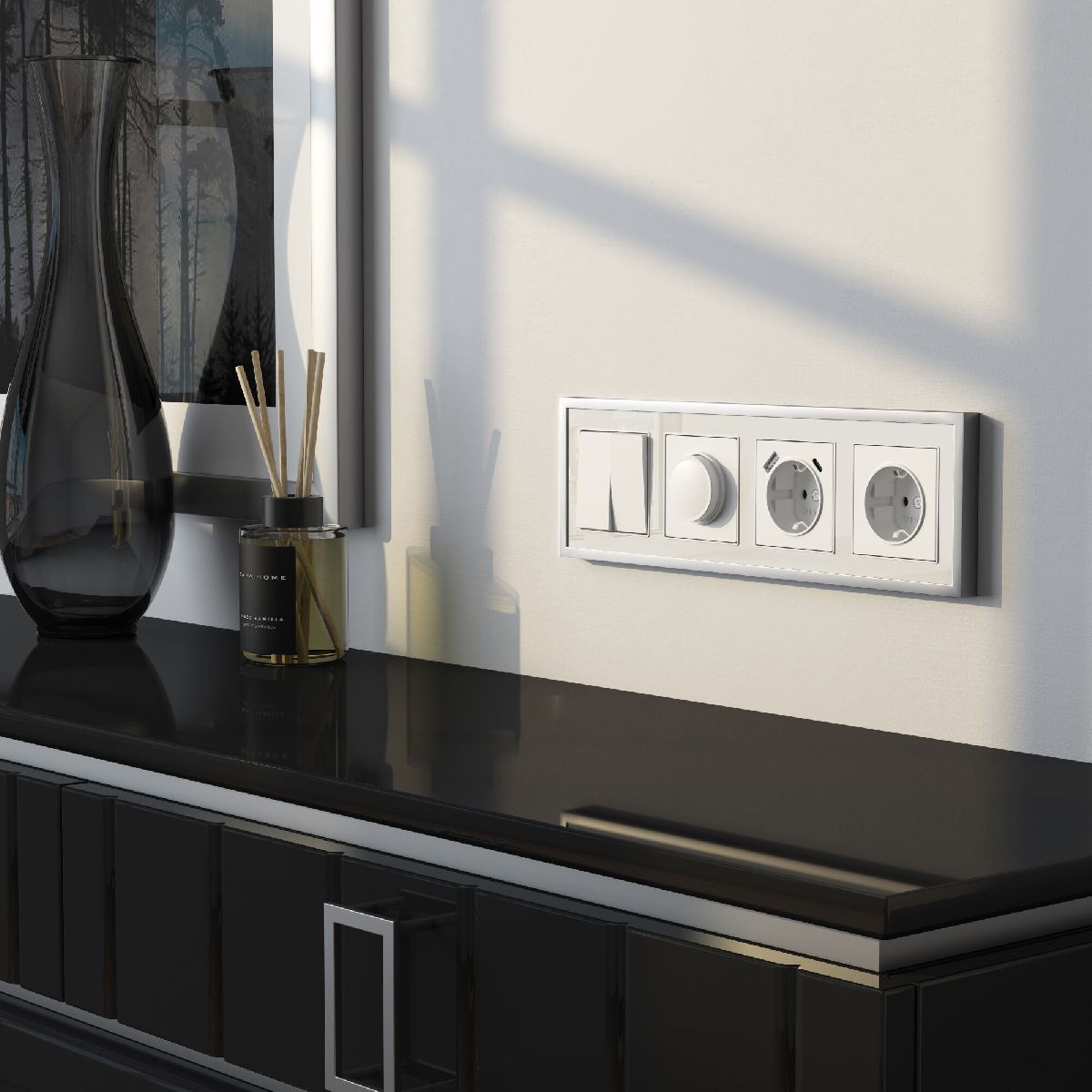 рамка на 4 поста werkel baguette 4690389193309 w0042850 a062782