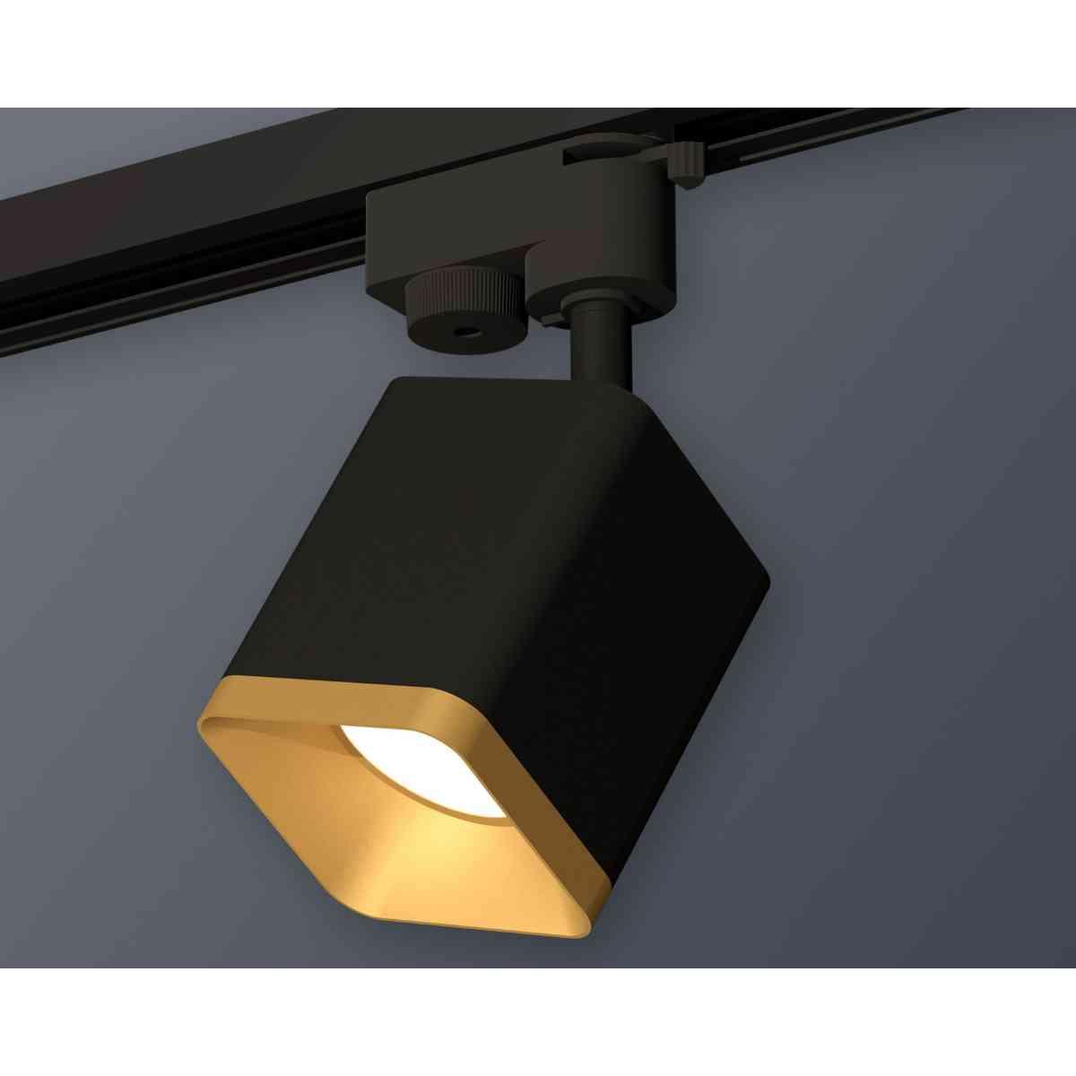комплект трекового светильника ambrella light track system xt7813003 sbk/sgd черный песок/золото песок (a2521, c7813, n7704)