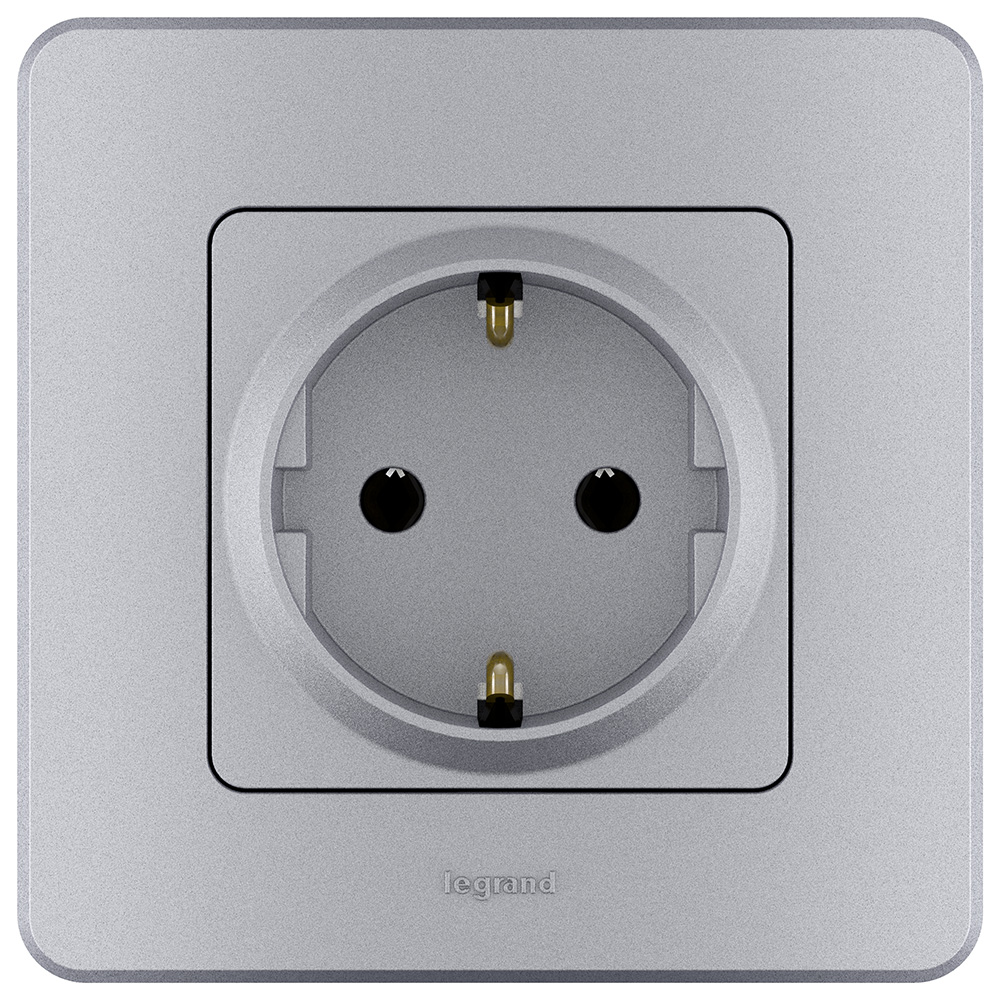 розетка с/з legrand inspiria 673722
