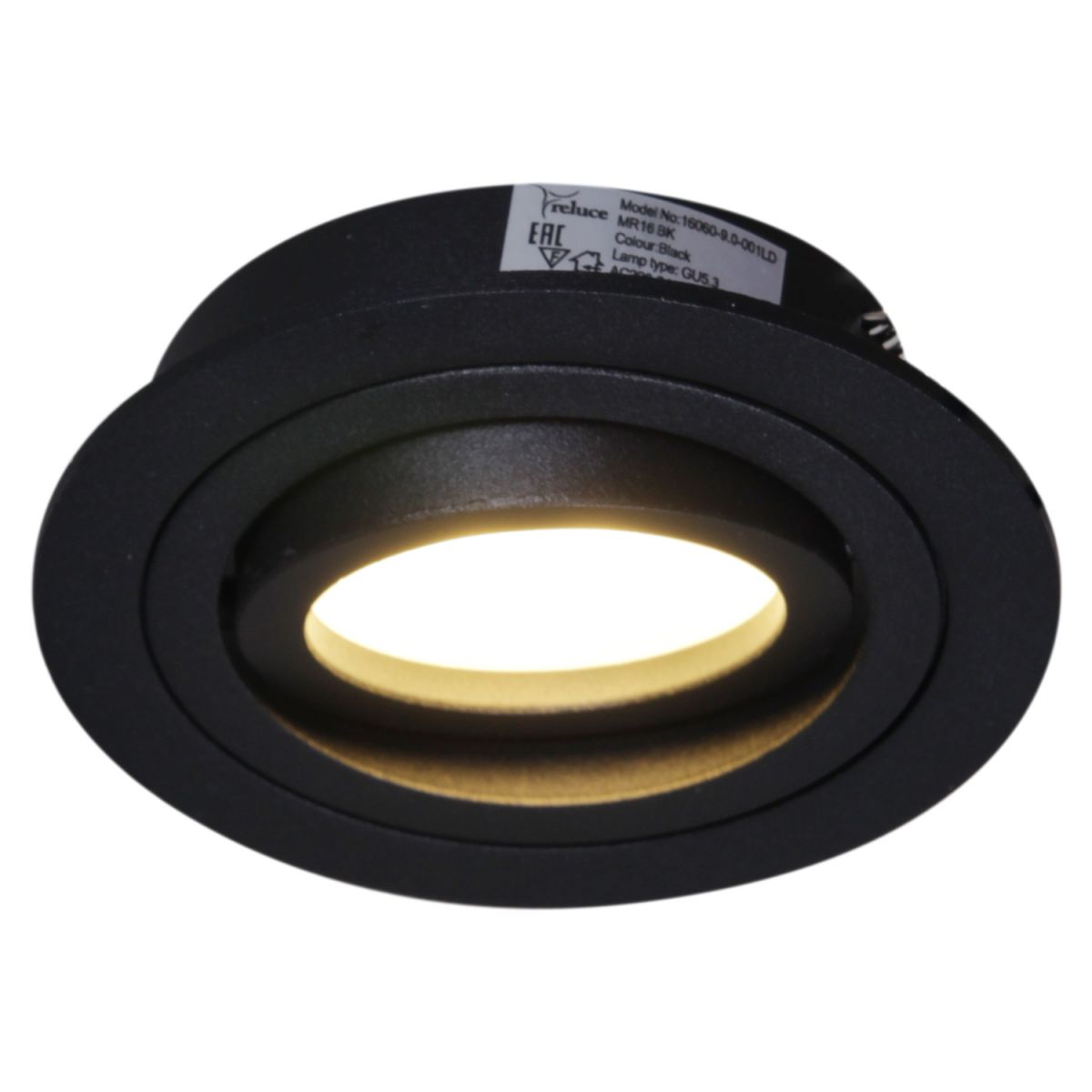 встраиваемый светильник reluce 16060-9.0-001ld mr16 bk