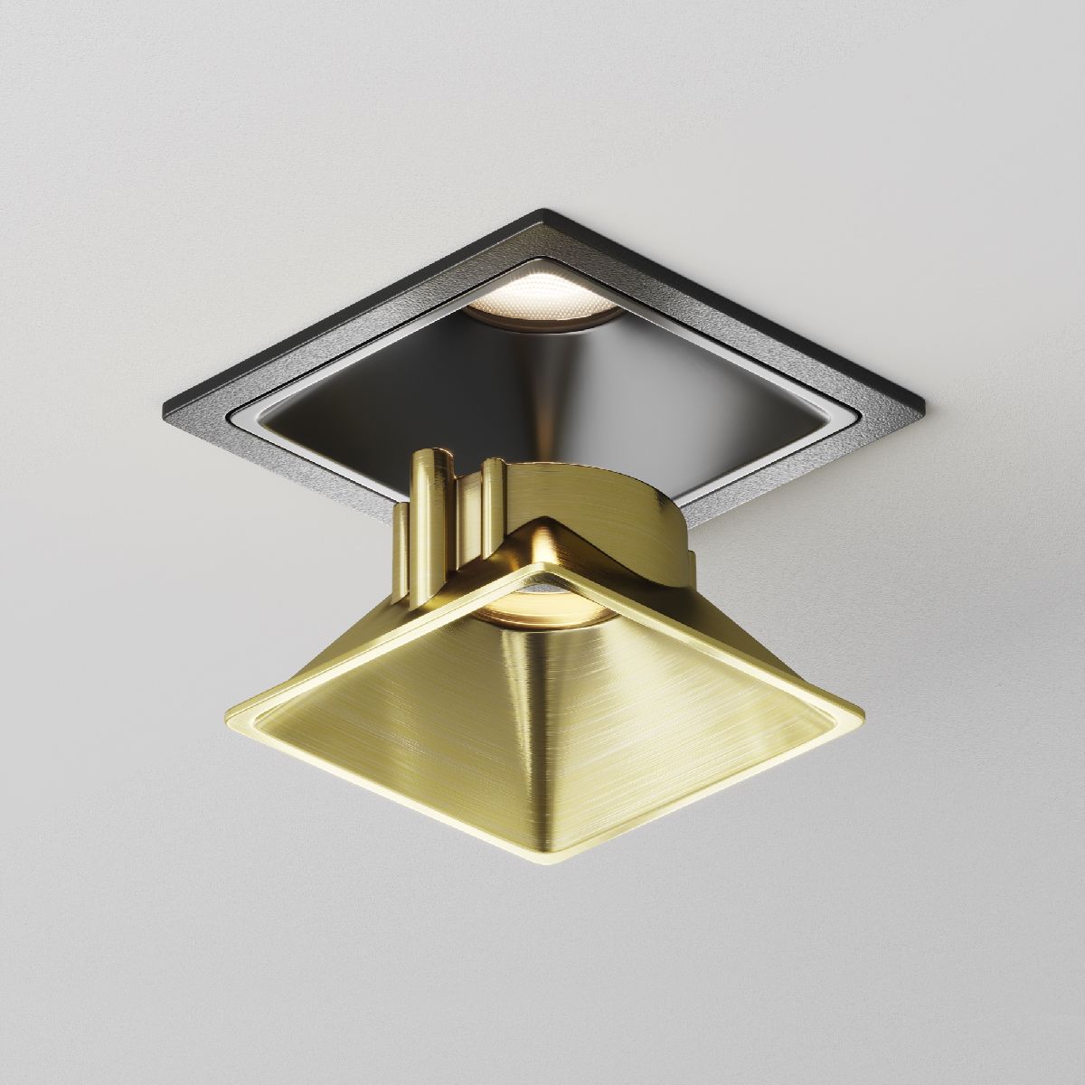 рамка-отражатель maytoni downlight ring8-10w-sq-bs