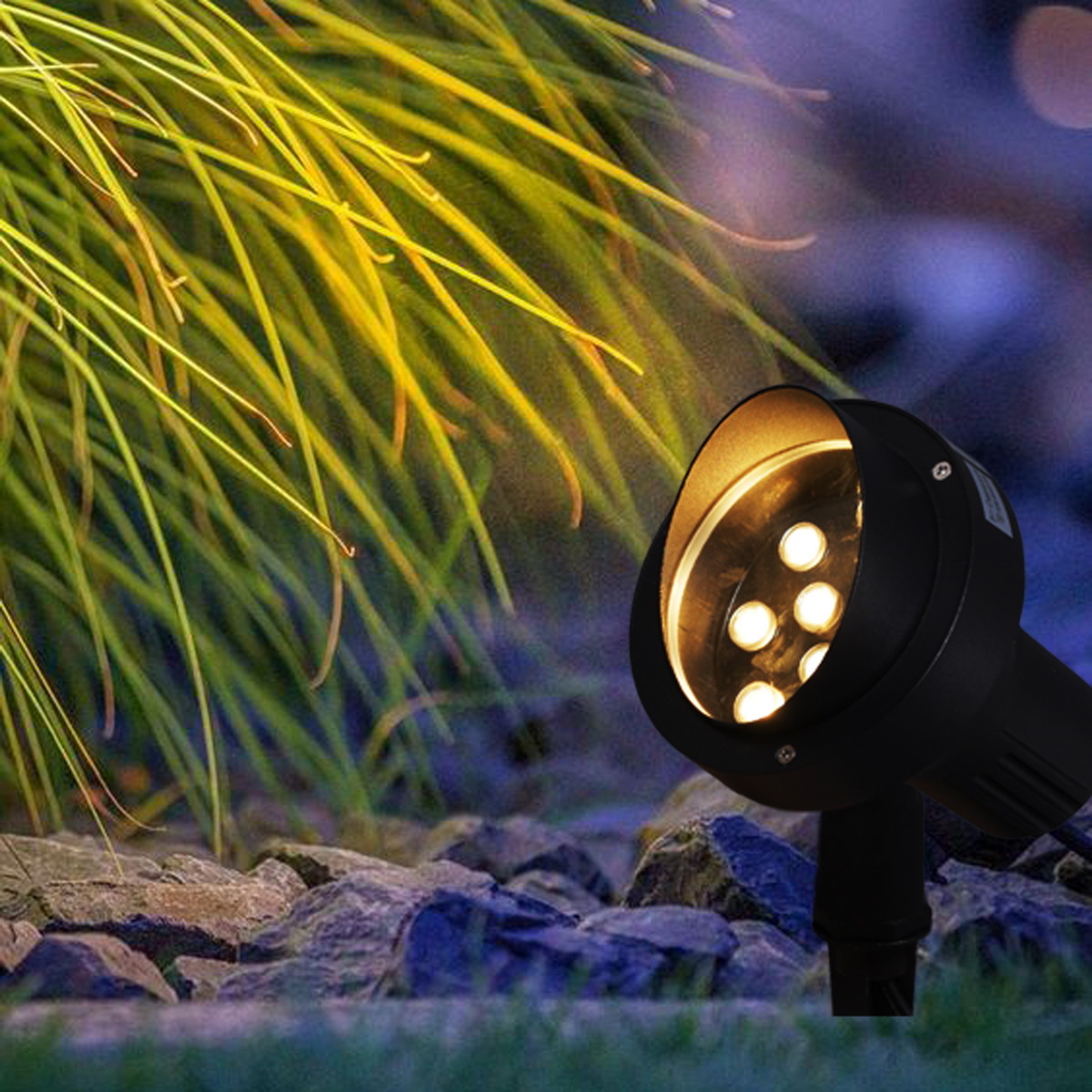 грунтовый светильник reluce 09401-0.7-001u led12w bk+ww